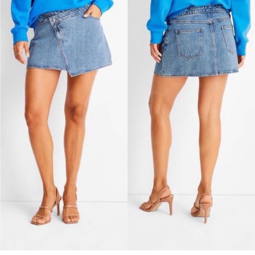Future Collective x Kahlana Barfield Denim Mini Skirt
